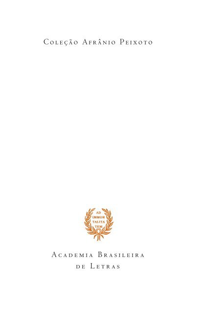 Discursos Acadêmicos - Academia Brasileira de Letras